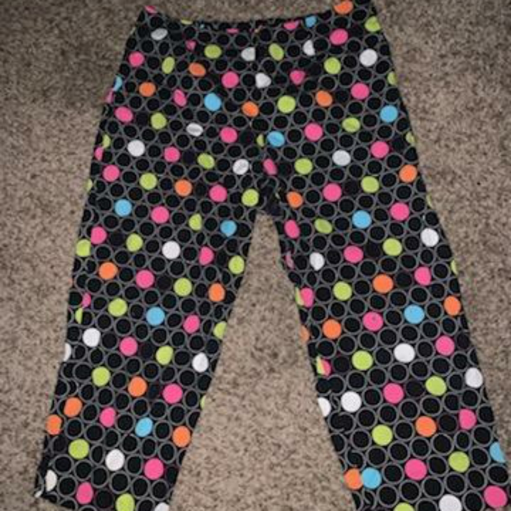 Polka dot capris